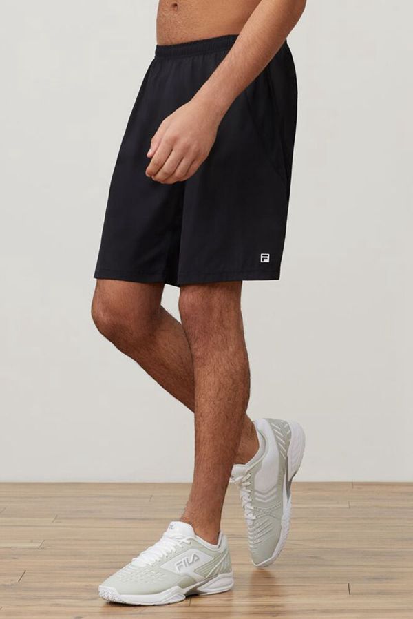 Fila Fundamental Double Layer Men's Shorts - Black,NZ 973-40271